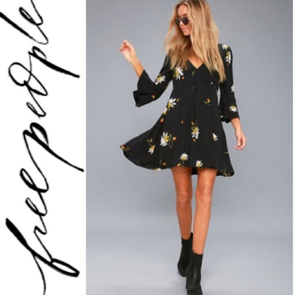 Free People Dresses & Skirts - Free People Time On My Side Floral Wrap Dress XS